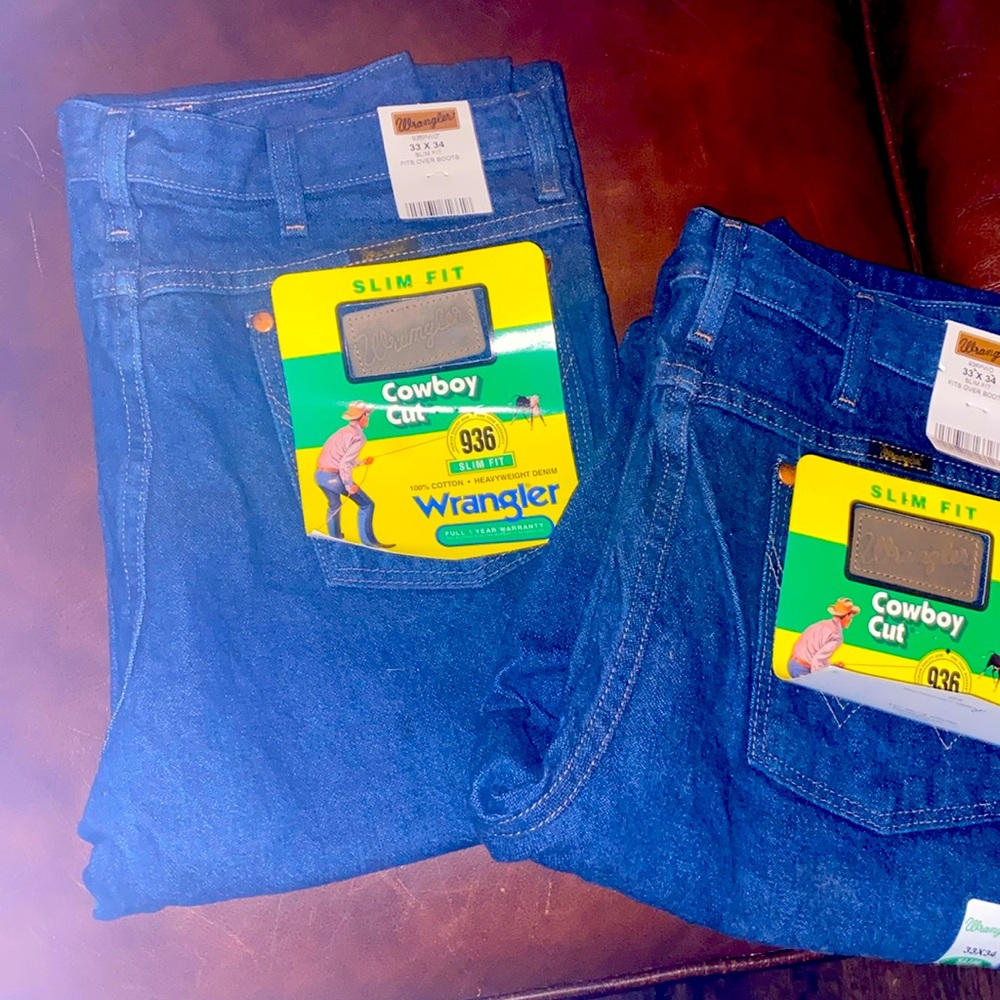 NEW Wrangler Cowboy cut slim fit Jeans